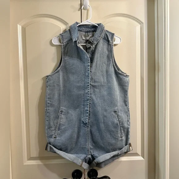 Free People x One Teaspoon Hendrixe Mini Braxton Jumpsuit Size Medium - Picture 5 of 9